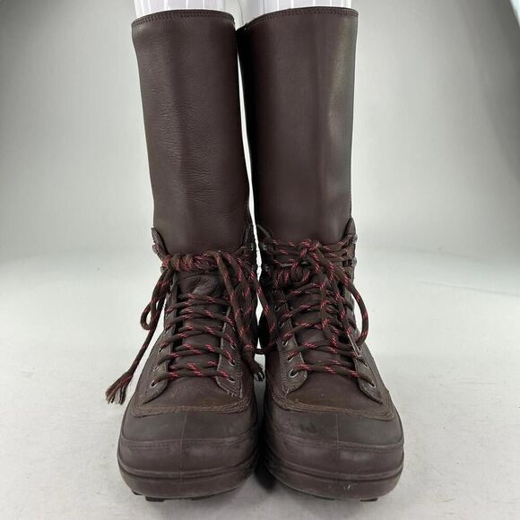 Nike Storm Warrior Rain Boots US 7.5 Brown Fleece Lined Lace-Up Boot - Picture 3 of 14